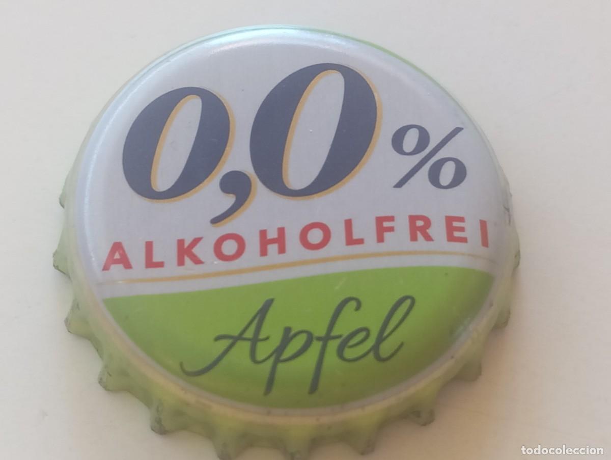 Coleccionismo de cervezas: Chapa tap&oacute;n corona de la cerveza alemana BITBURGER 0,0% ALKOHOLFREI APFEL
