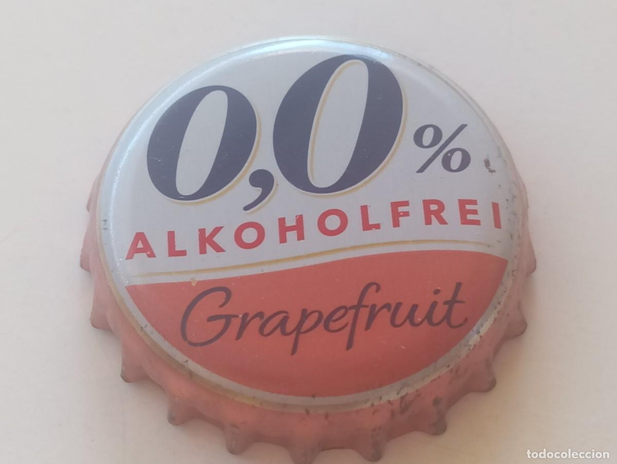 Coleccionismo de cervezas: Chapa tap&oacute;n corona de la cerveza alemana BITBURGER 0,0% ALKOHOLFREI GRAPEFRUIT