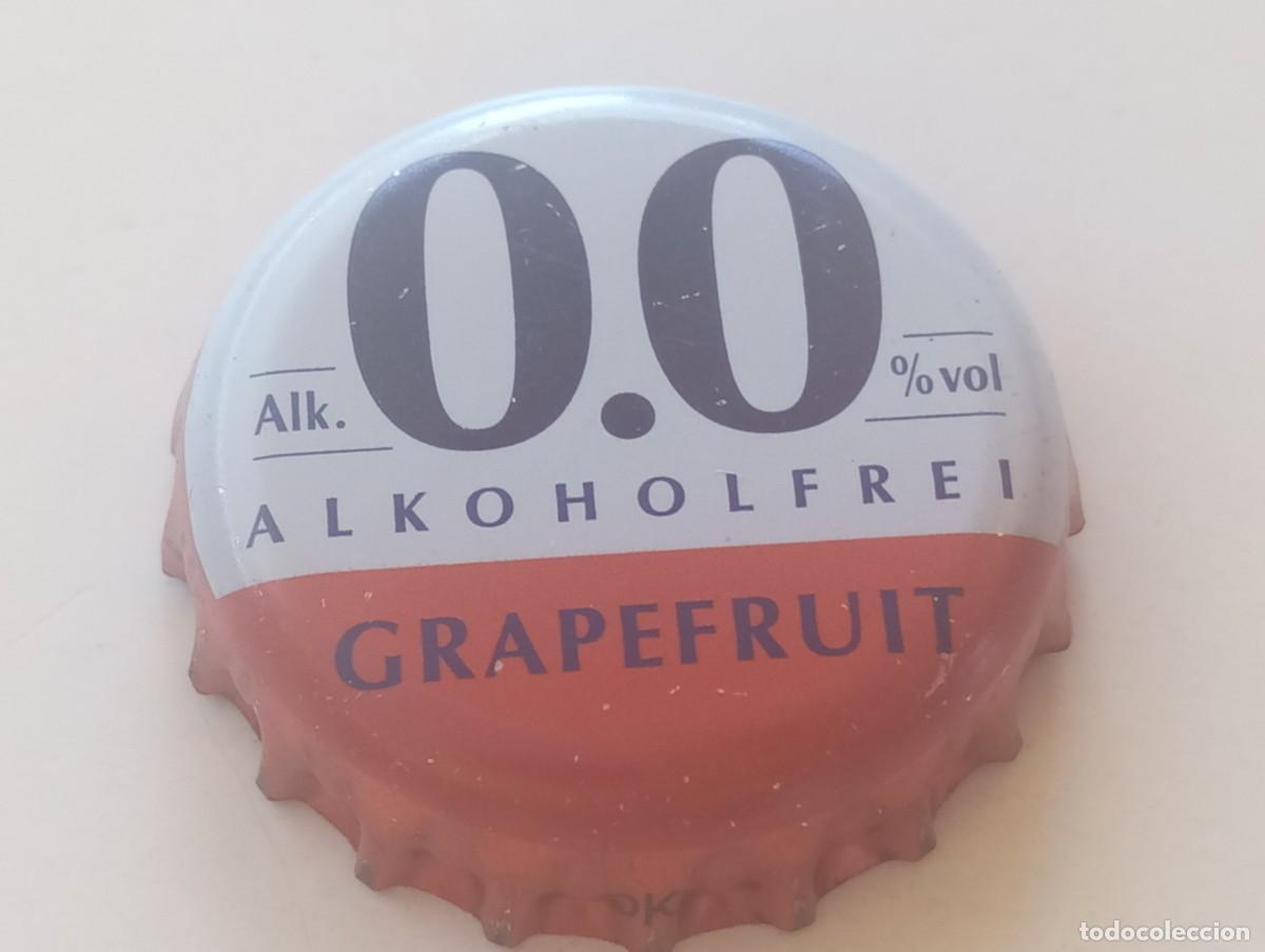 Coleccionismo de cervezas: Chapa tap&oacute;n corona de la cerveza alemana BITBURGER 0.0% ALKOHOLFREI GRAPEFRUIT