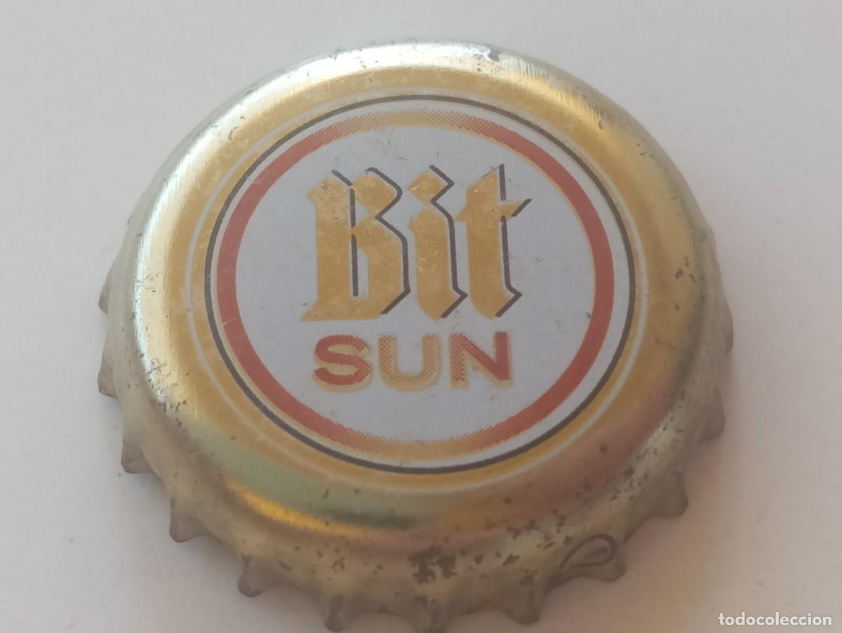 Coleccionismo de cervezas: Chapa tap&oacute;n corona de la cerveza alemana BITBURGER BIT SUN