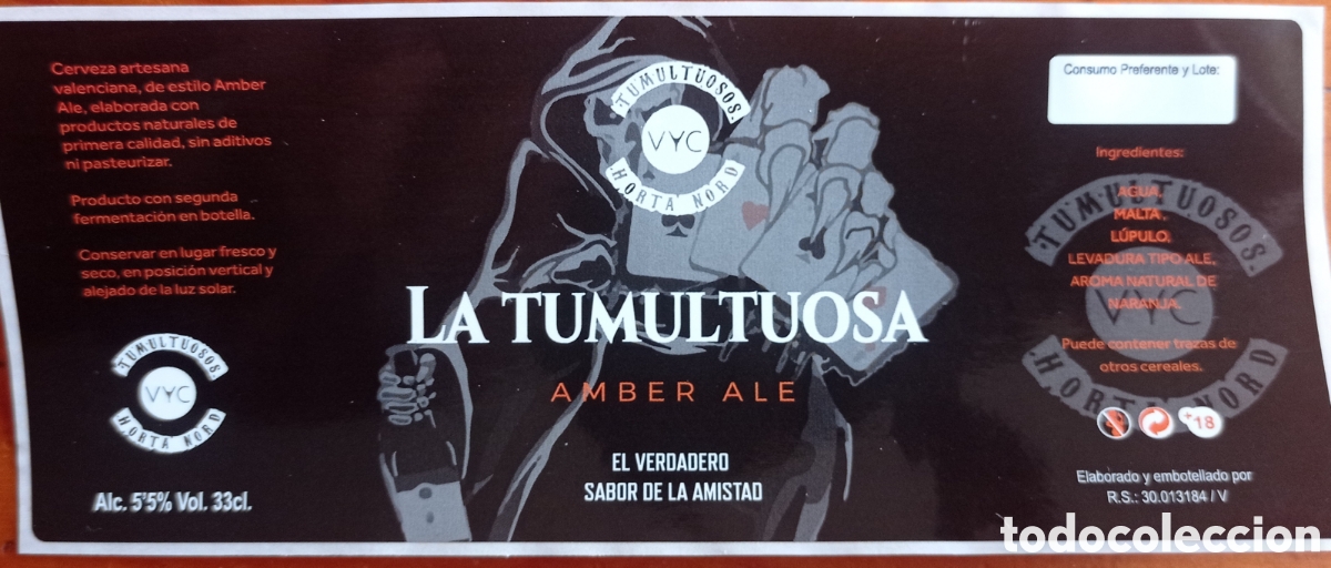 Collezionismo di birre: ETIQUETA CERVEZA ARTESANA