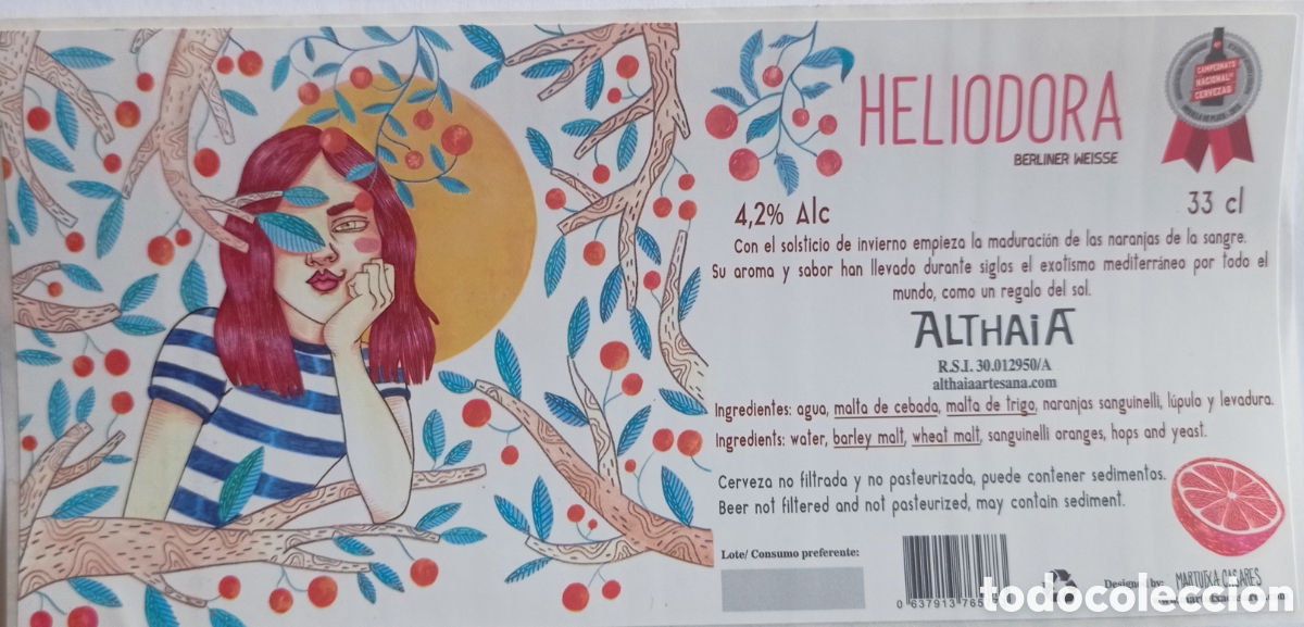 Coleccionismo de cervezas: ETIQUETA CERVEZA ARTESANA
