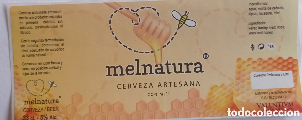 Coleccionismo de cervezas: ETIQUETA CERVEZA ARTESANA