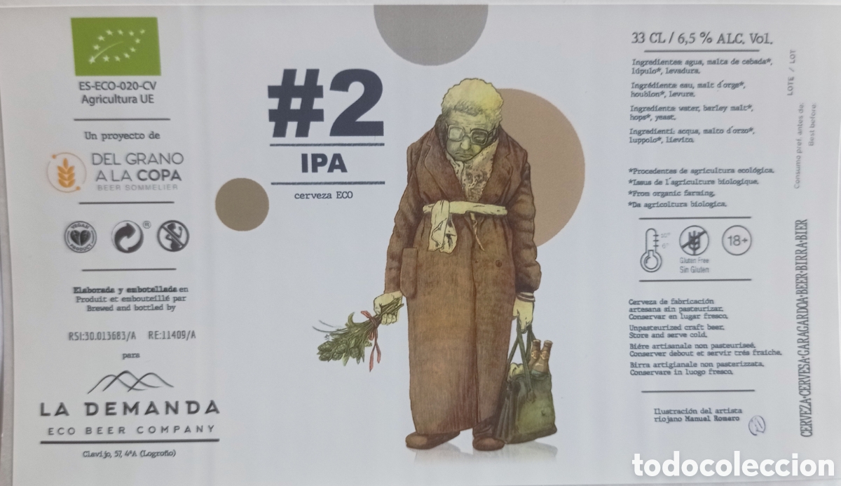 Coleccionismo de cervezas: ETIQUETA CERVEZA ARTESANA