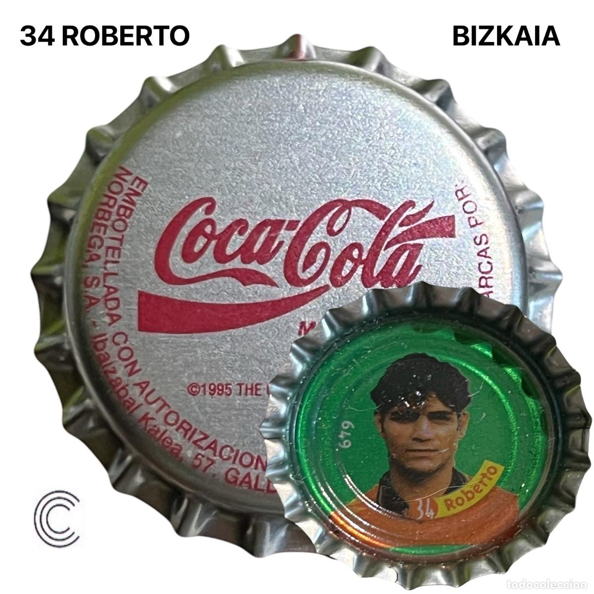 Colecionismo de cervejas: TAPON CORONA CHAPA BOTTLE CAP KRONKORKEN TAPPI CAPSULE COCA COLA - BISKAIA - 34 ROBERTO