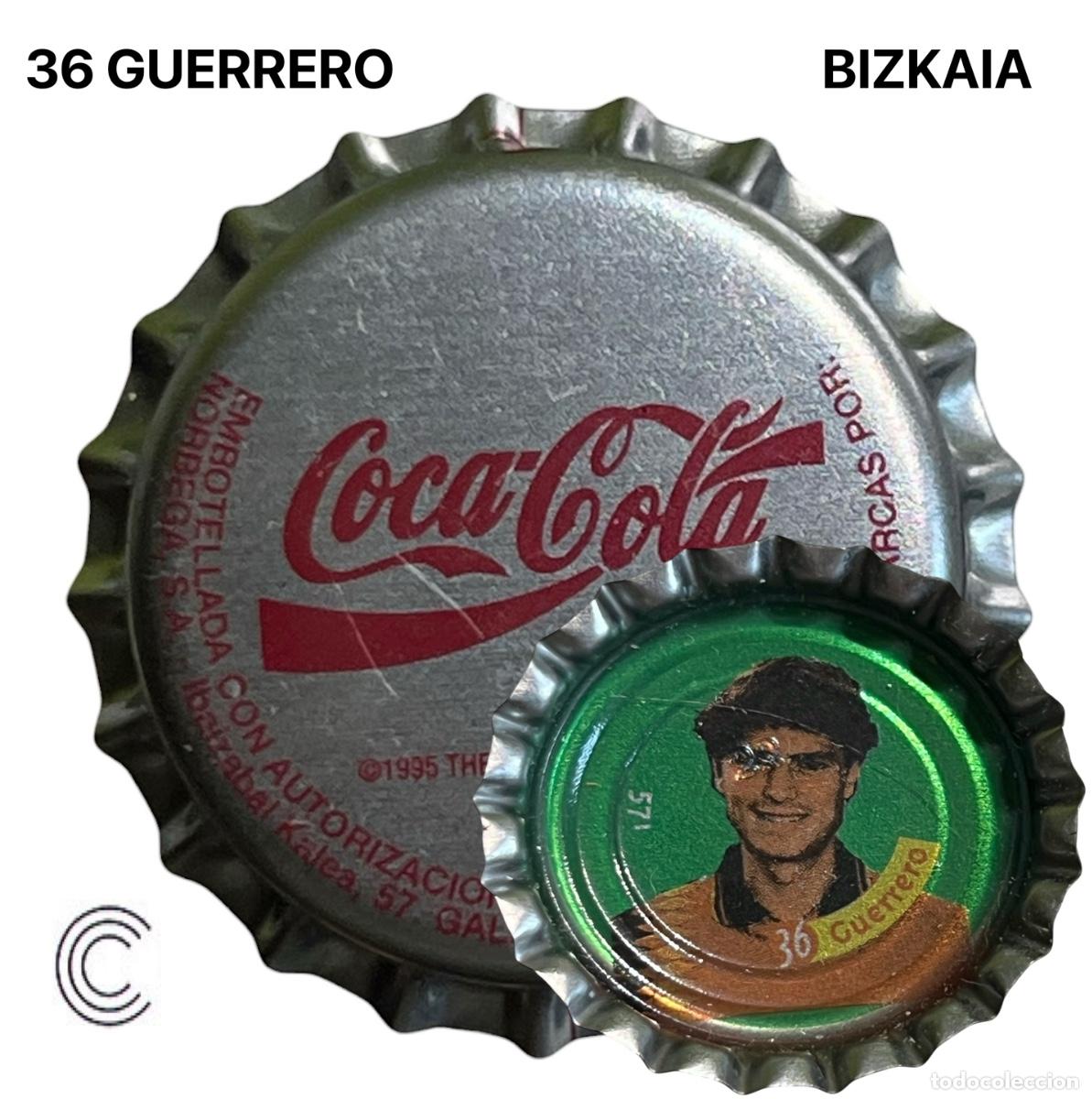 Coleccionismo de cervezas: TAPON CORONA CHAPA BOTTLE CAP KRONKORKEN TAPPI CAPSULE COCA COLA - BIZKAIA - 36 GUERRERO