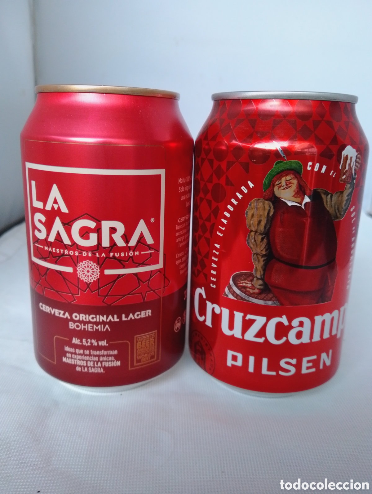 Coleccionismo de cervezas: 2 Latas Llenas cerveza. - Foto 1