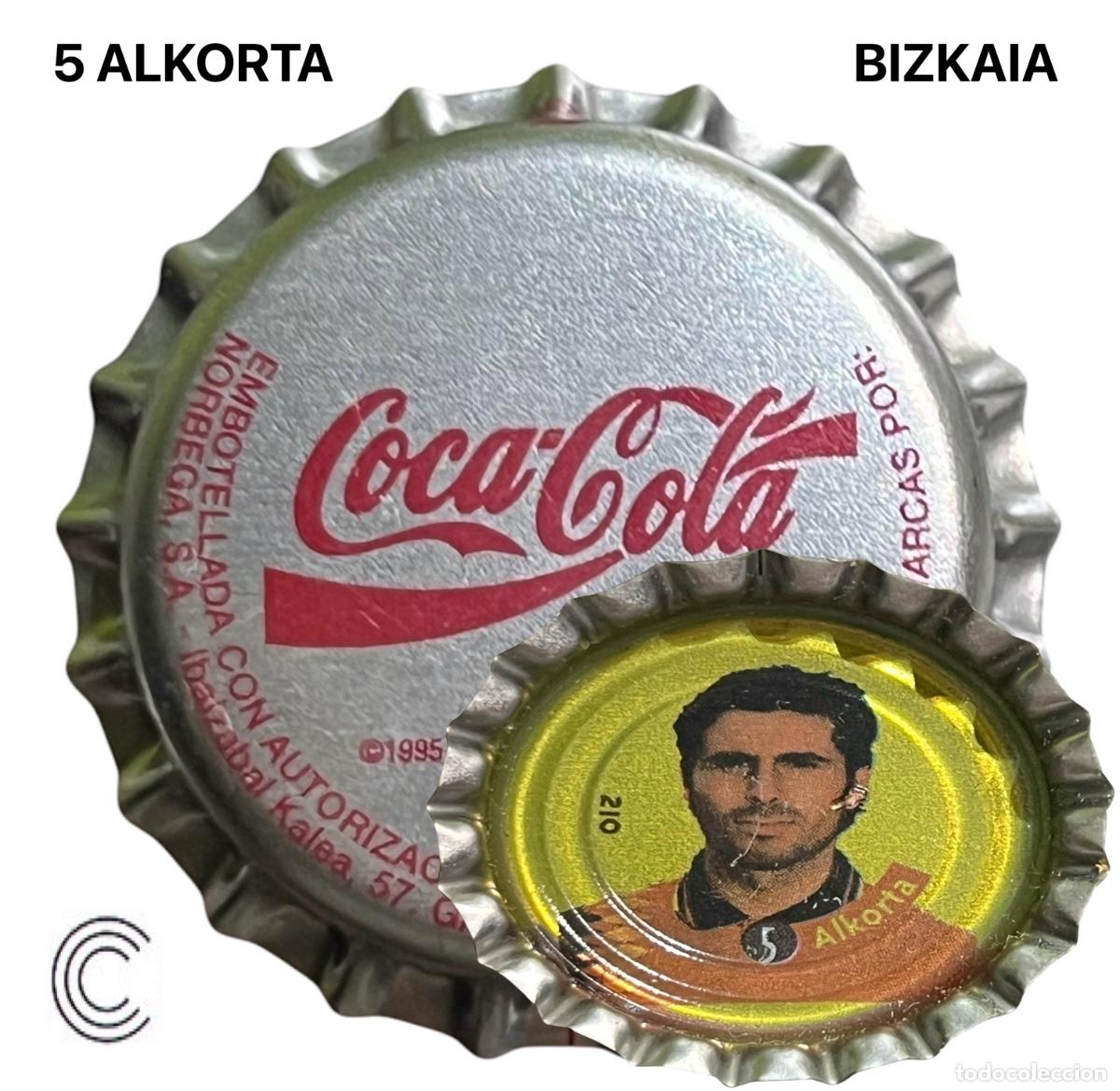 Collectionnisme de bi&egrave;res: TAPON CORONA CHAPA BOTTLE CAP KRONKORKEN TAPPI CAPSULE COCA COLA - BIZKAIA - 5 ALKORTA