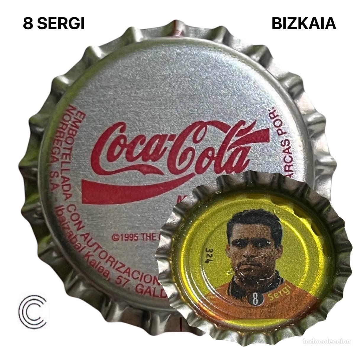 Collectionnisme de bi&egrave;res: TAPON CORONA CHAPA BOTTLE CAP KRONKORKEN TAPPI CAPSULE COCA COLA - BIZKAIA - 8 SERGI