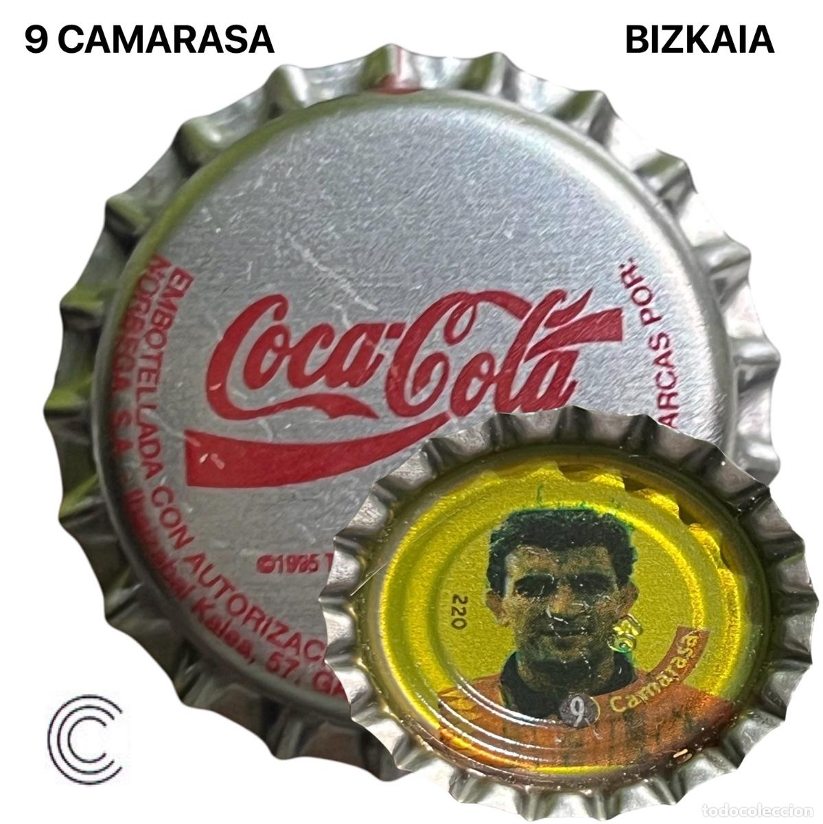 Collectionnisme de bi&egrave;res: TAPON CORONA CHAPA BOTTLE CAP KRONKORKEN TAPPI CAPSULE COCA COLA - BIZKAIA - 9 CAMARASA