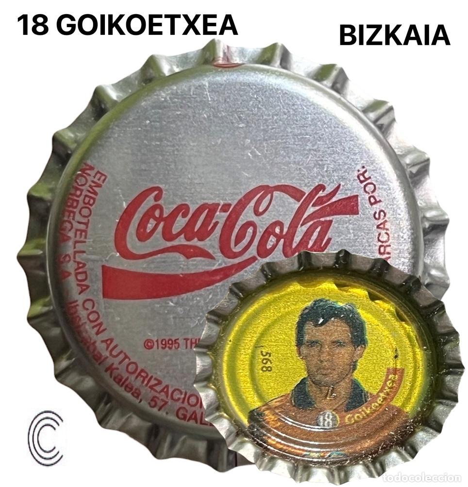 Collectionnisme de bi&egrave;res: TAPON CORONA CHAPA BOTTLE CAP KRONKORKEN TAPPI CAPSULE COCA COLA - BIZKAIA - 18 GOIKOETXEA