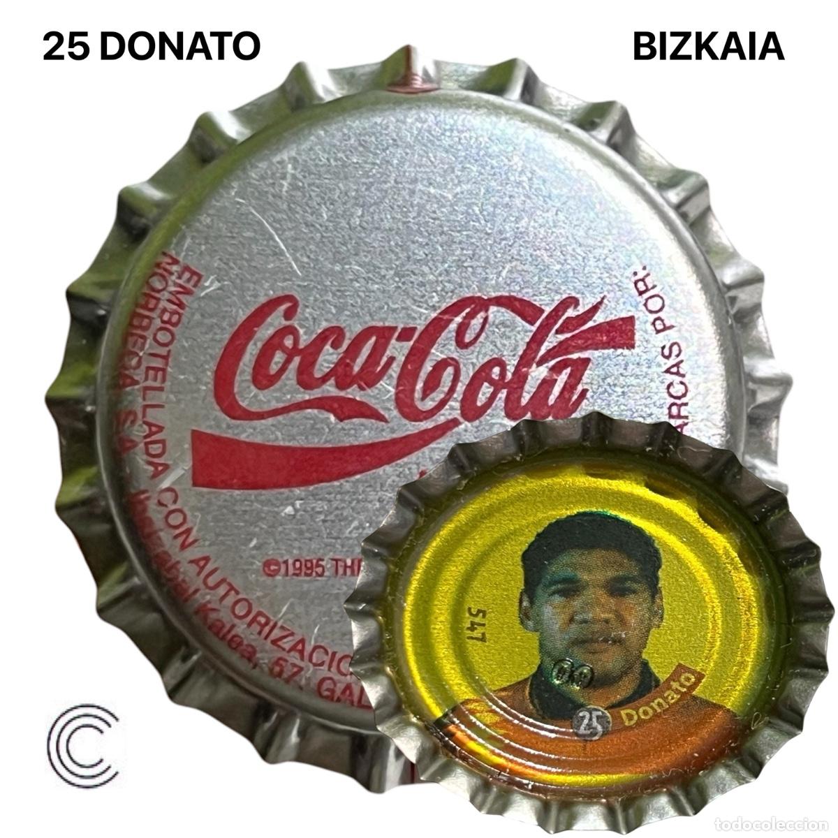 Coleccionismo de cervezas: TAPON CORONA CHAPA BOTTLE CAP KRONKORKEN TAPPI CAPSULE COCA COLA - BIZKAIA - 25 DONATO