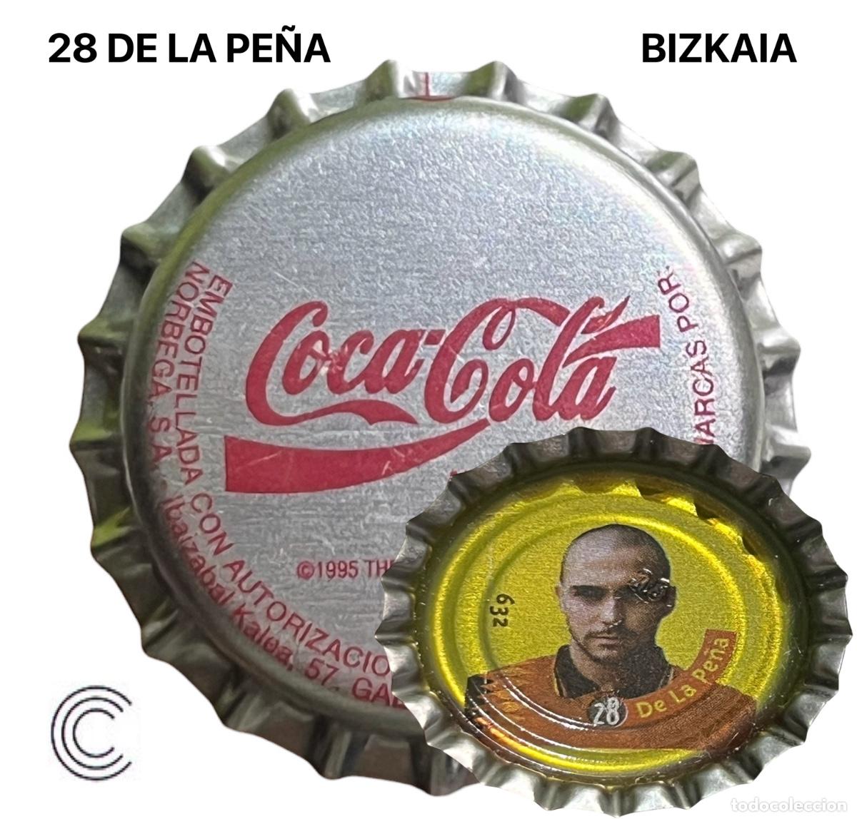 Coleccionismo de cervezas: TAPON CORONA CHAPA BOTTLE CAP KRONKORKEN TAPPI CAPSULE COCA COLA - BIZKAIA - 28 DE LA PE&Ntilde;A