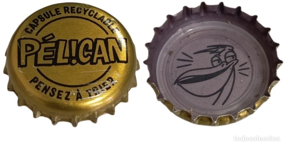Sammeln von Brauereiartikeln: Capsule de Bi&egrave;re Beer Crown Cap P&eacute;lican RP919 tap&oacute;n corona