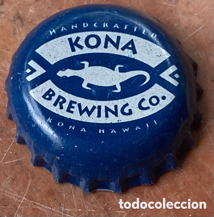 Coleccionismo de cervezas: BOTTLE CAP TAP&Oacute;N CORONA CHAPA BIER CERVEZA BEER KONA(6).HAWAII.E.E.U.U./U.S.A.--LOTE N.551--CARMANJO