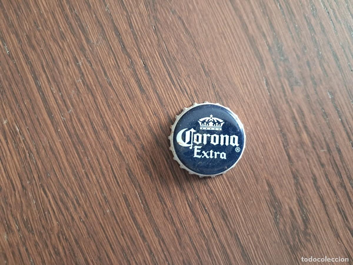 Coleccionismo de cervezas: chapa tap&oacute;n corona, cerveza corona extra.