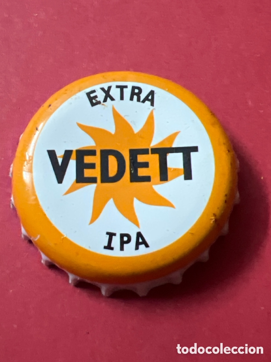 Coleccionismo de cervezas: T4/X147/43. TAPON CORONA CAPSULA CHAPA CERVEZA VEDETT EXTRA IPA (B&Eacute;LGICA)