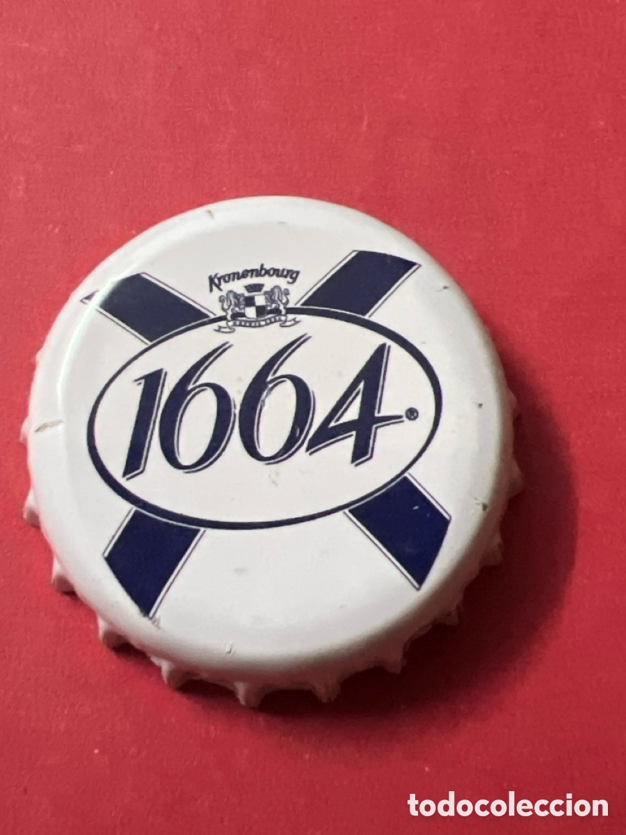 Coleccionismo de cervezas: T4/X145/G5. Chapa tap&oacute;n corona de la cerveza francesa KRONENBOURG 1664