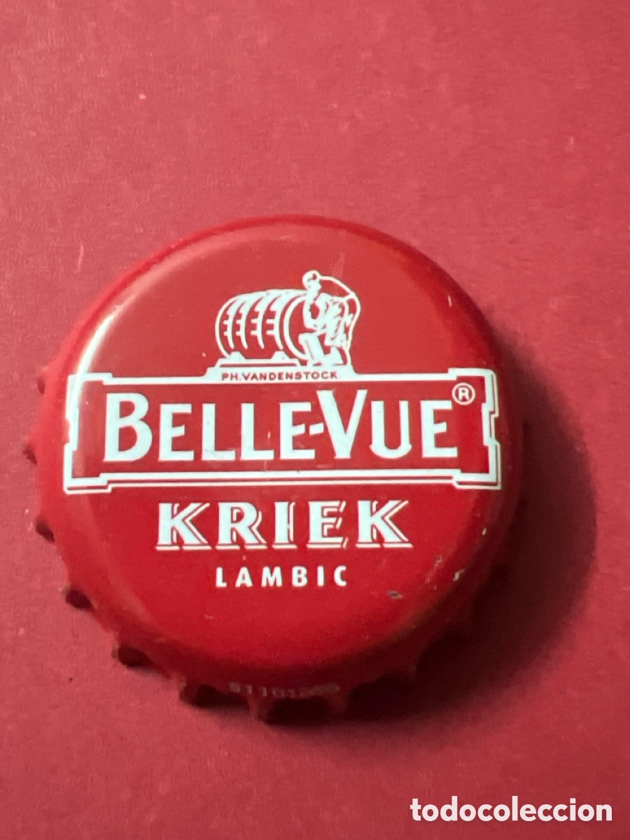 Coleccionismo de cervezas: T4/X145/H6. CHAPA CERVEZA - B&Eacute;LGICA - Belle-Vue Kriek Lambic Ph. Vandenstock