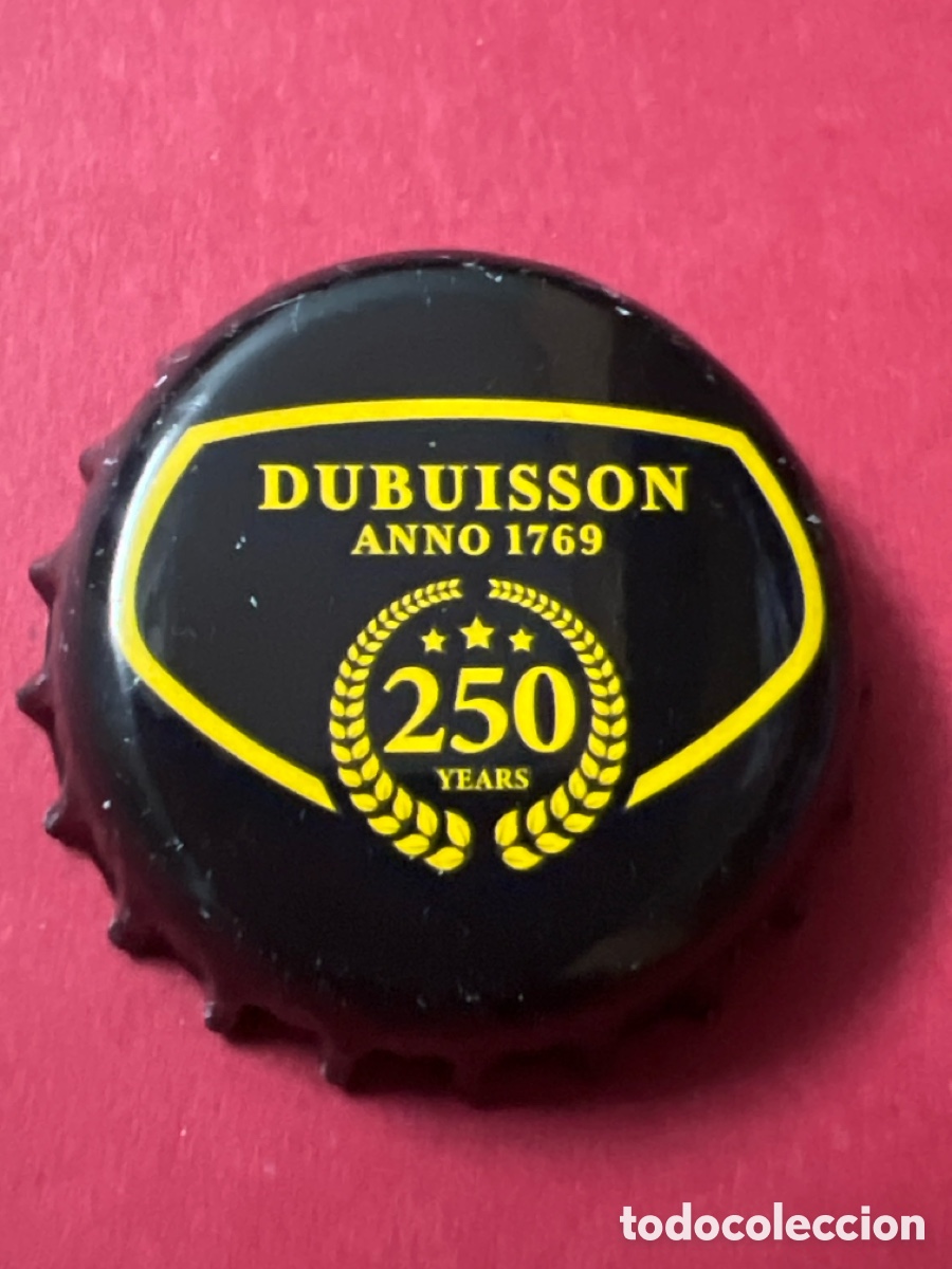 Coleccionismo de cervezas: T4/X148/Q4. CHAPA CERVEZA - B&Eacute;LGICA - Dubuisson Anno 1769 250 Years