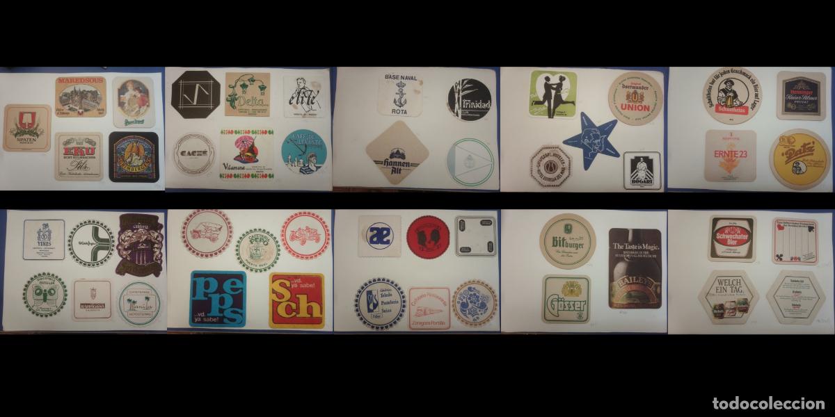 Coleccionismo de cervezas: &Aacute;lbum 9: 50 Posavasos Vintage: Base Naval Rota, Galer&iacute;as Preciados, Pepsi, Bogart y Cervezas