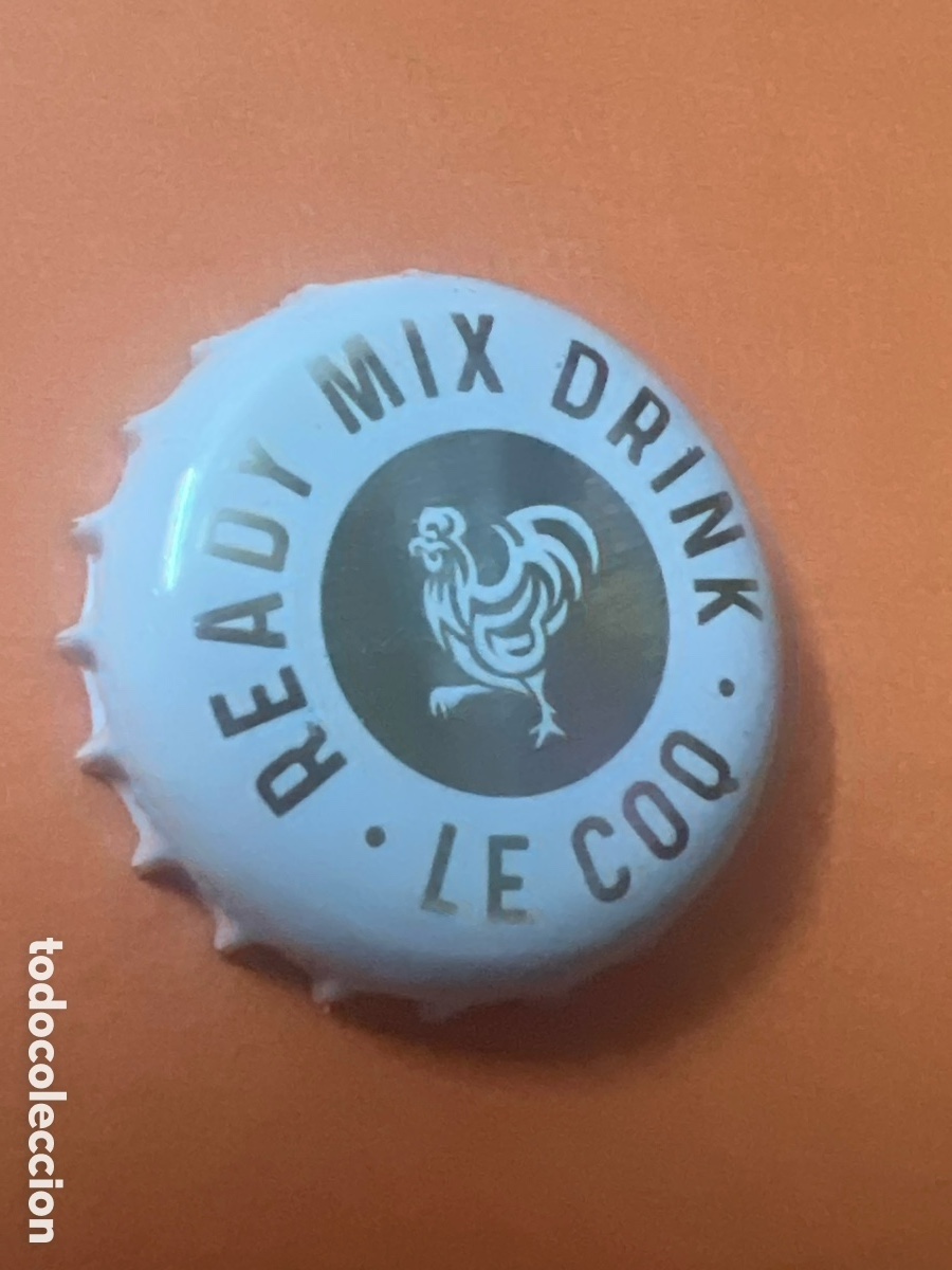 Coleccionismo de cervezas: T4/X143/C4. CHAPA - Bebida alcoh&oacute;lica - ESTONIA - READY MIX DRINK LE COQ