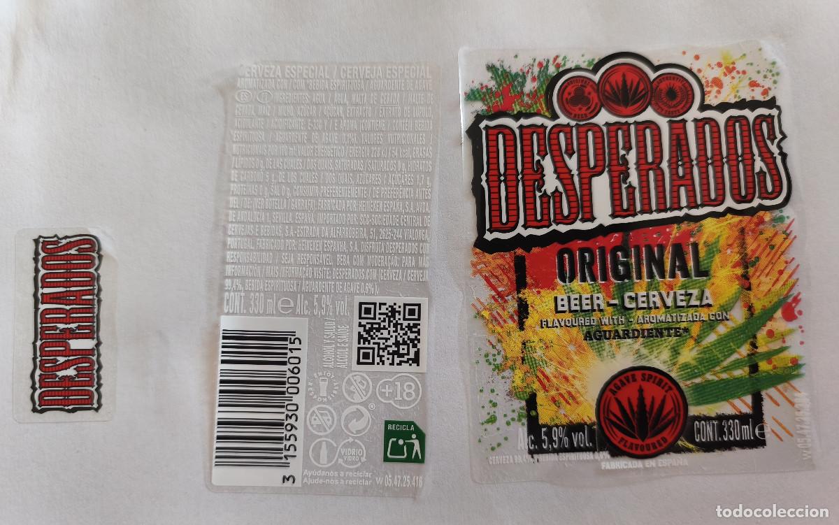 Coleccionismo de cervezas: ETIQUETAS CERVEZA - DESPERADOS ORIGINAL
