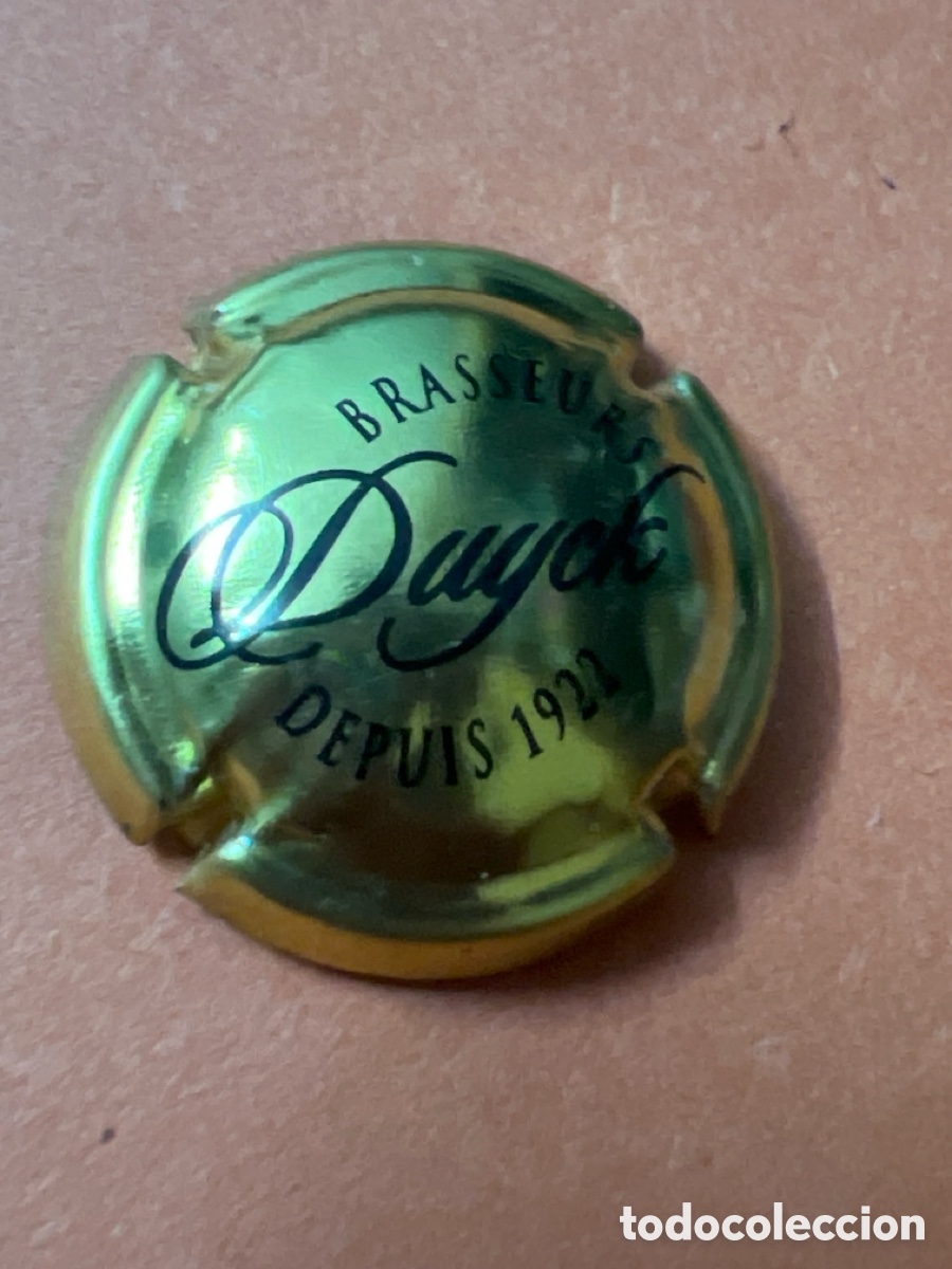 Colecionismo de cervejas: T4/X143/G1. CHAPA DE CERVEZA 1/4. BEER Cork Bottle Cage Cap DUYCK Bi&egrave;re de Garde Jenlain, France