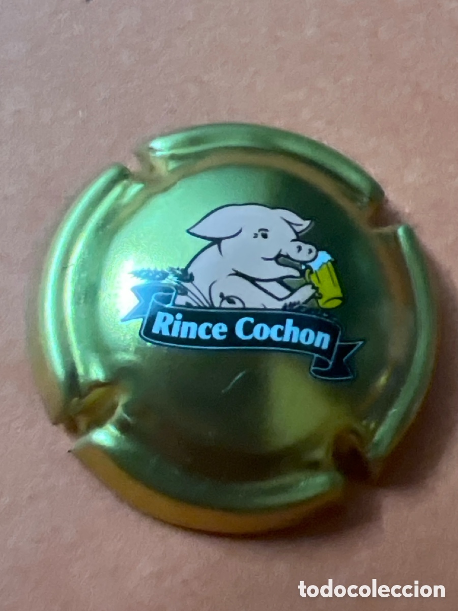 Coleccionismo de cervezas: T4/X143/H5. CHAPA CERVEZA 1/4. - RINCE COCHON