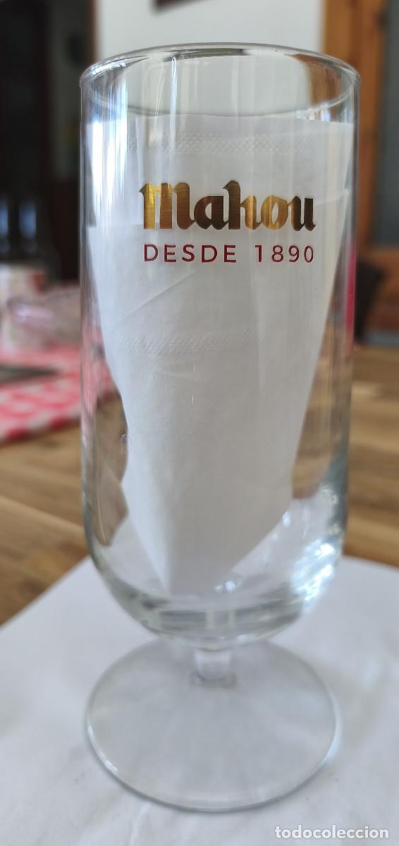 Coleccionismo de cervezas: VASO COPA CERVEZA - MAHOU 33 cl Cristal