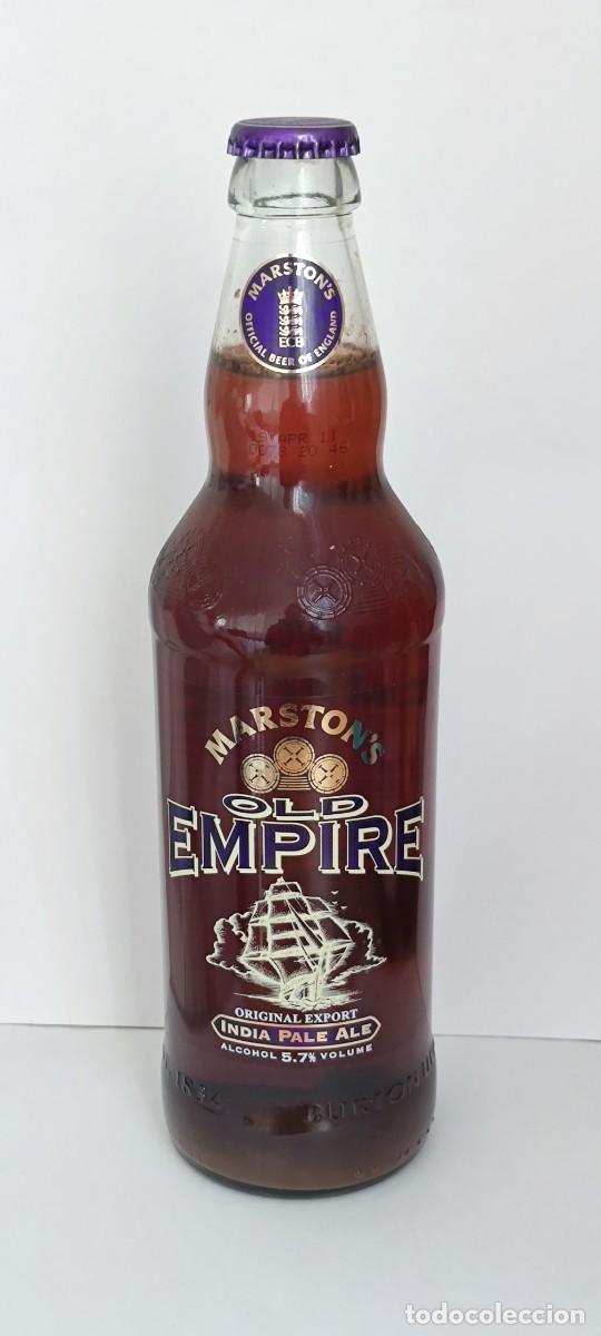 Coleccionismo de cervezas: BOTELLA CERVEZA LLENA - MARSTON'S OLD EMPIRE - 500ML - CAD. APR 11 - PESO 1KG - BARCO