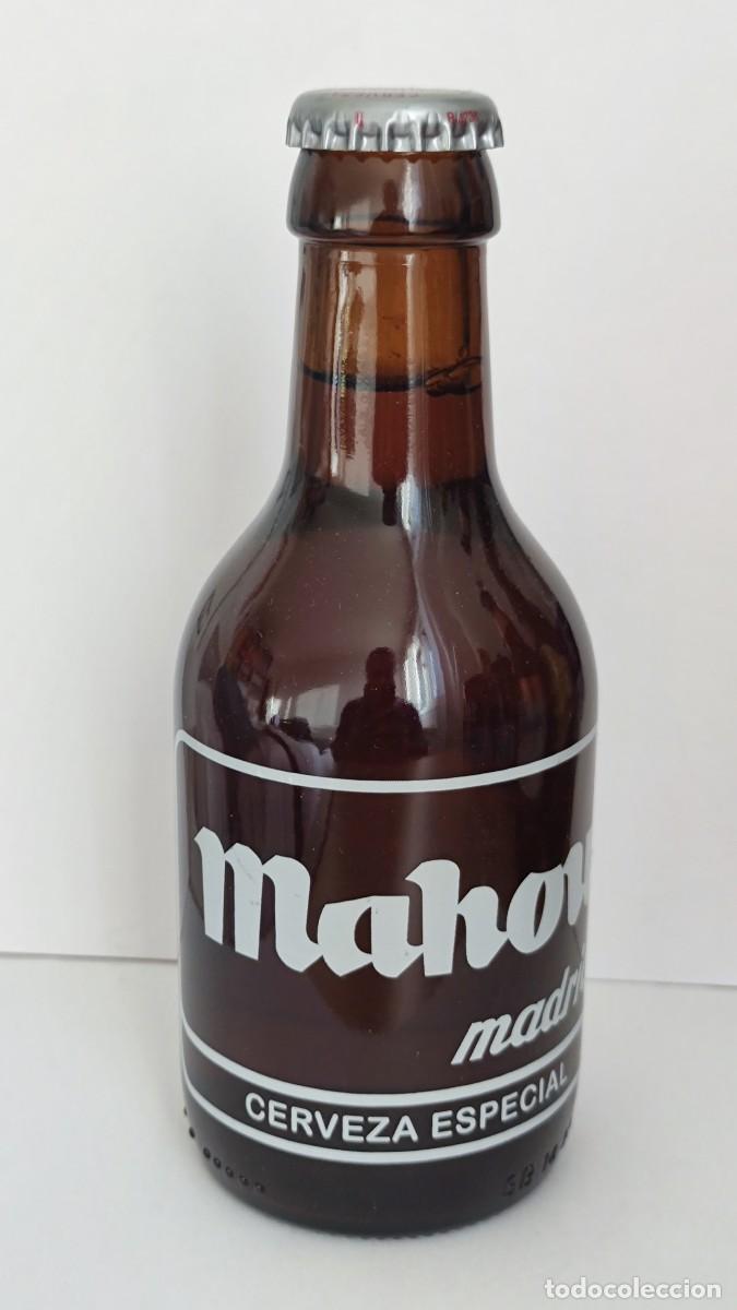 Coleccionismo de cervezas: BOTELLA CERVEZA LLENA - MAHOU MADRID ESPECIAL - 20CL - CAD AGO 16 - PESO 500GR