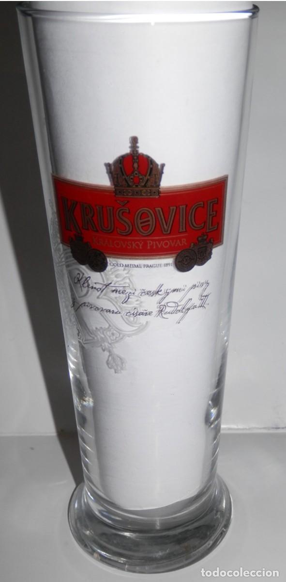Coleccionismo de cervezas: VASO DE LA CERVEZA KRUSOVICE - REPUBLICA CHECA