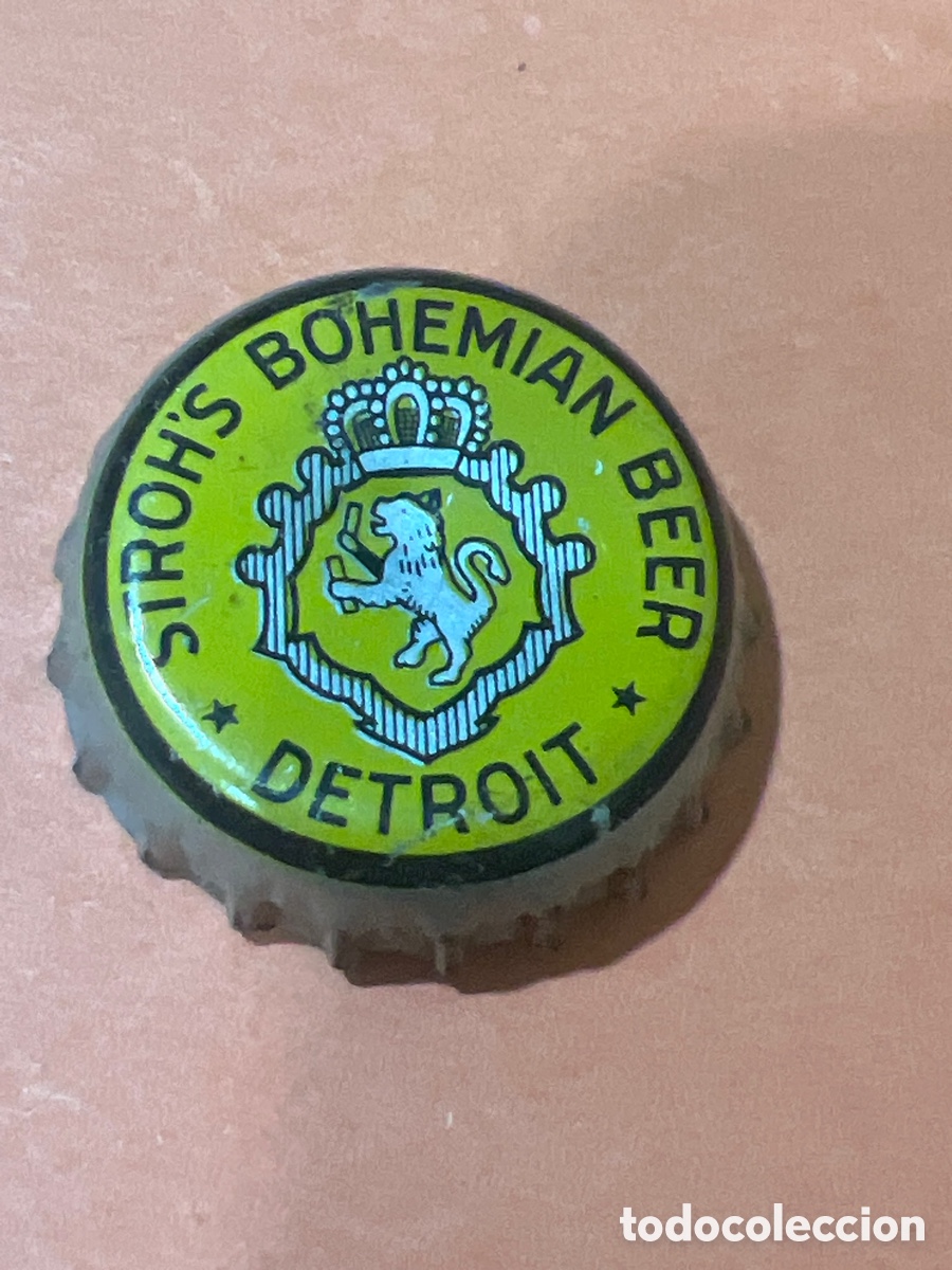 Coleccionismo de cervezas: T4/X142/Q5. ANTIGUA CHAPA BOTTLE CAP BEER CERVEZA STROH'S BOHEMIAN.E.E.U.U./ U.S.A