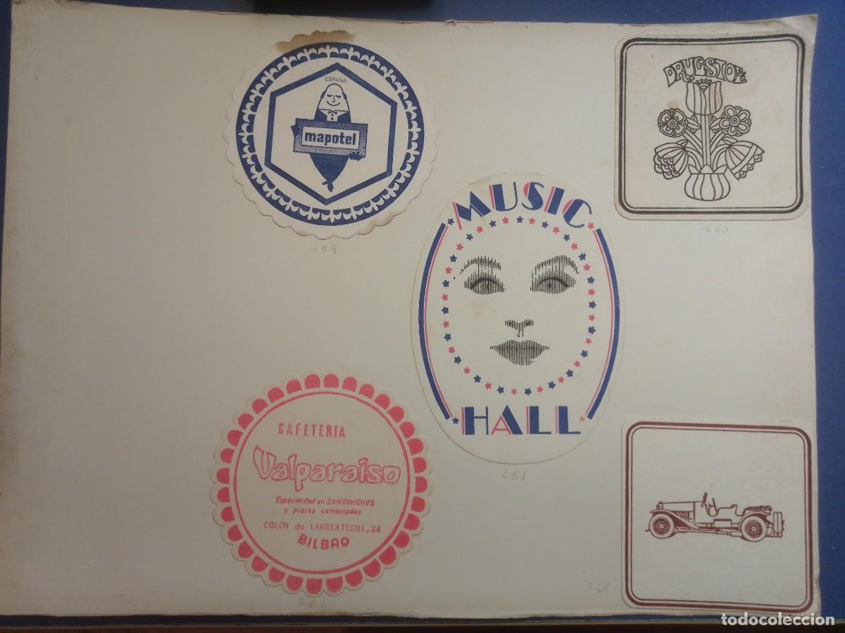 Coleccionismo de cervezas: LOTE DE 5 POSAVASOS ANTIGUOS DE COLECCI&Oacute;N &ndash; CAFETER&Iacute;A VALPARA&Iacute;SO BILBAO, BOITE MUSIC HALL Y MEMORABI
