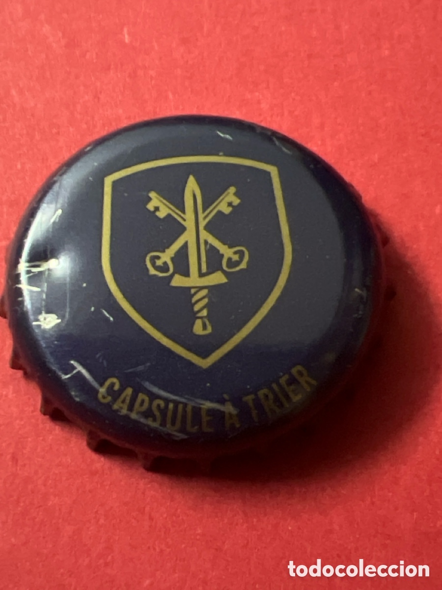 Coleccionismo de cervezas: T4/X144/K3. CHAPA CERVEZA - Capsule &agrave; Trier - B&Eacute;LGICA