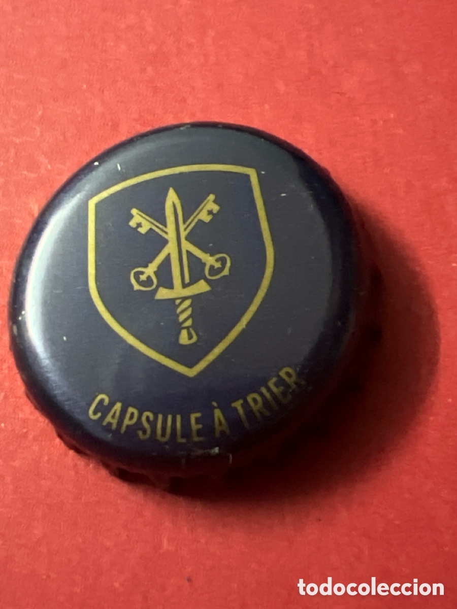 Coleccionismo de cervezas: T4/X144/M3. CHAPA CERVEZA - Capsule &agrave; Trier - B&Eacute;LGICA