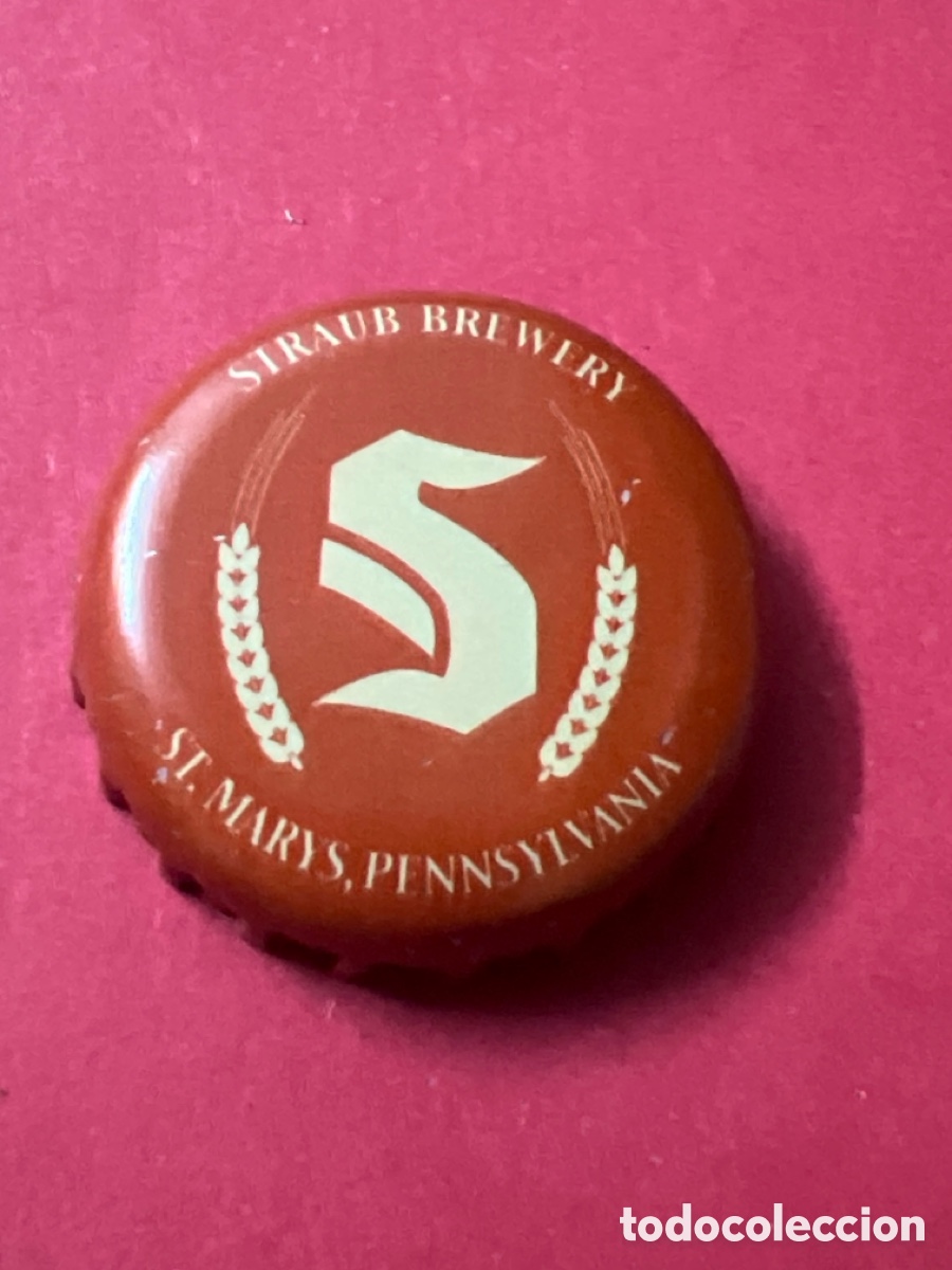 Coleccionismo de cervezas: T4/X144/O1. CHAPA CERVEZA - ESTADOS UNIDOS - Straub Brewery S St Marys, Pennsylvania