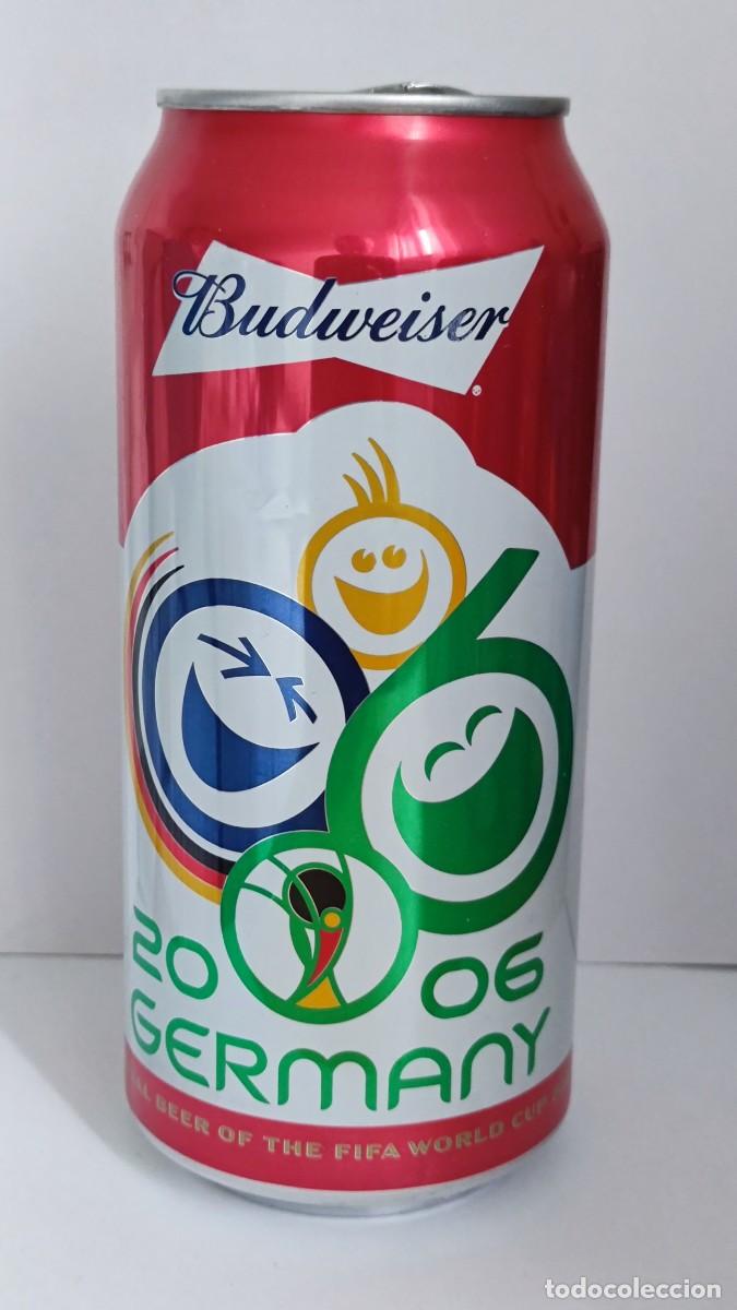 Coleccionismo de cervezas: LATA CERVEZA VACIA -BUDWEISER INVEB BELGIUM UK MAHOU - FIFA 2026 FUTBOL - 6/11 GERMANY -51442120 D