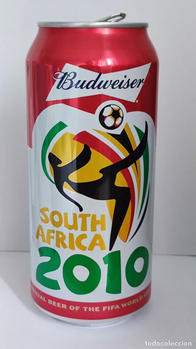 Coleccionismo de cervezas: LATA CERVEZA VACIA -BUDWEISER INVEB BELGIUM UK MAHOU -FIFA 2026 FUTBOL - 7/11 S. AFRICA -51442120 _I