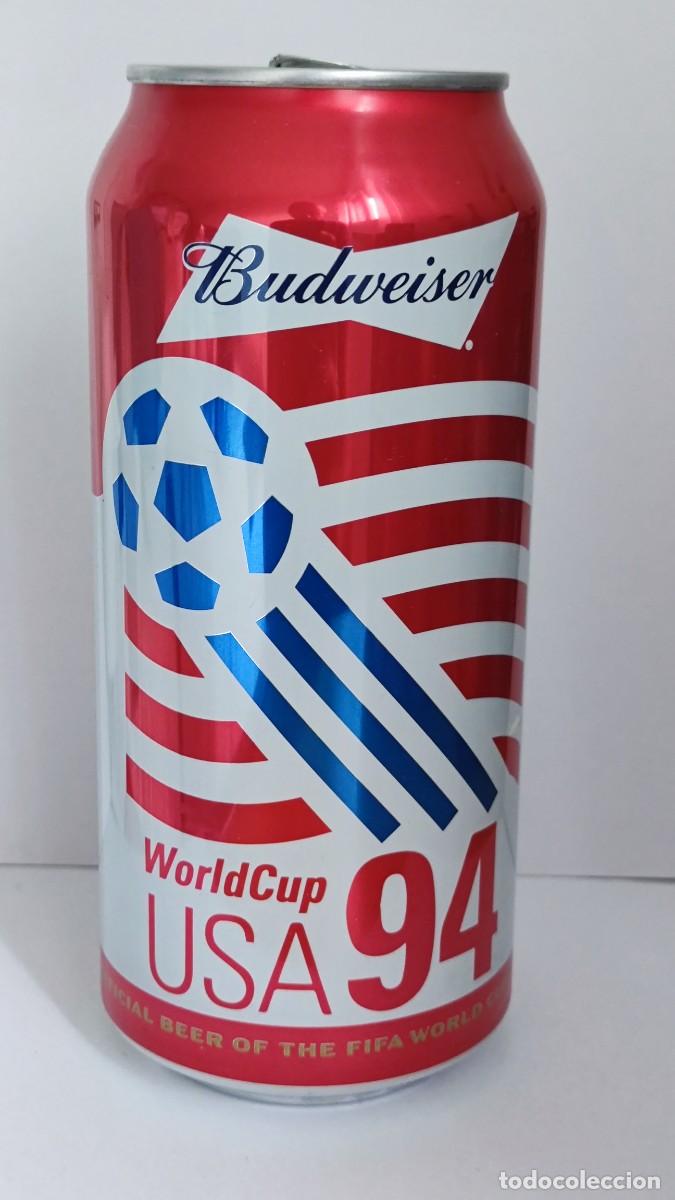 Coleccionismo de cervezas: LATA CERVEZA VACIA -BUDWEISER INVEB BELGIUM UK MAHOU - FIFA 2026 FUTBOL - 3/11 USA -51442120 _J
