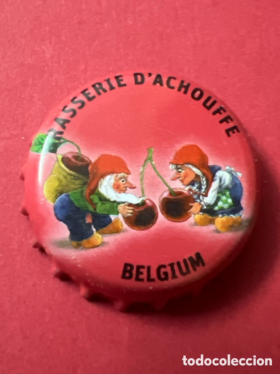 Coleccionismo de cervezas: T4/X144/Q2. Chapa Cerveza BRAS. D'ACHOUFFE Cerise - B&Eacute;LGICA xapa kronkorken tappi bottle cap capsule