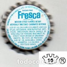 Coleccionismo de cervezas: chapa sin usar - refresco - ESTADOS UNIDOS - Fresca
