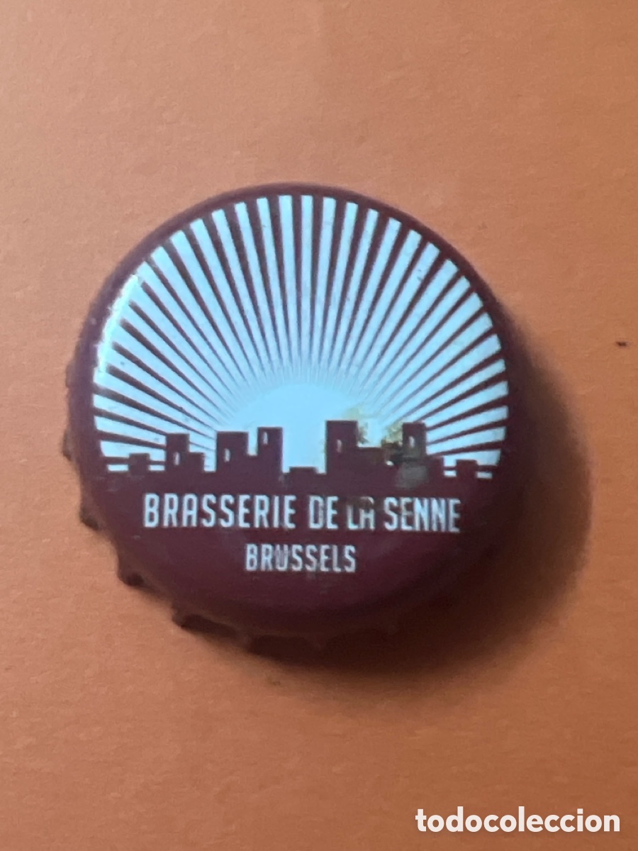 Coleccionismo de cervezas: T4/X143/L1. chapa tap&oacute;n corona de cerveza, Brasserie de la Senne, Bruselas, B&eacute;lgica.