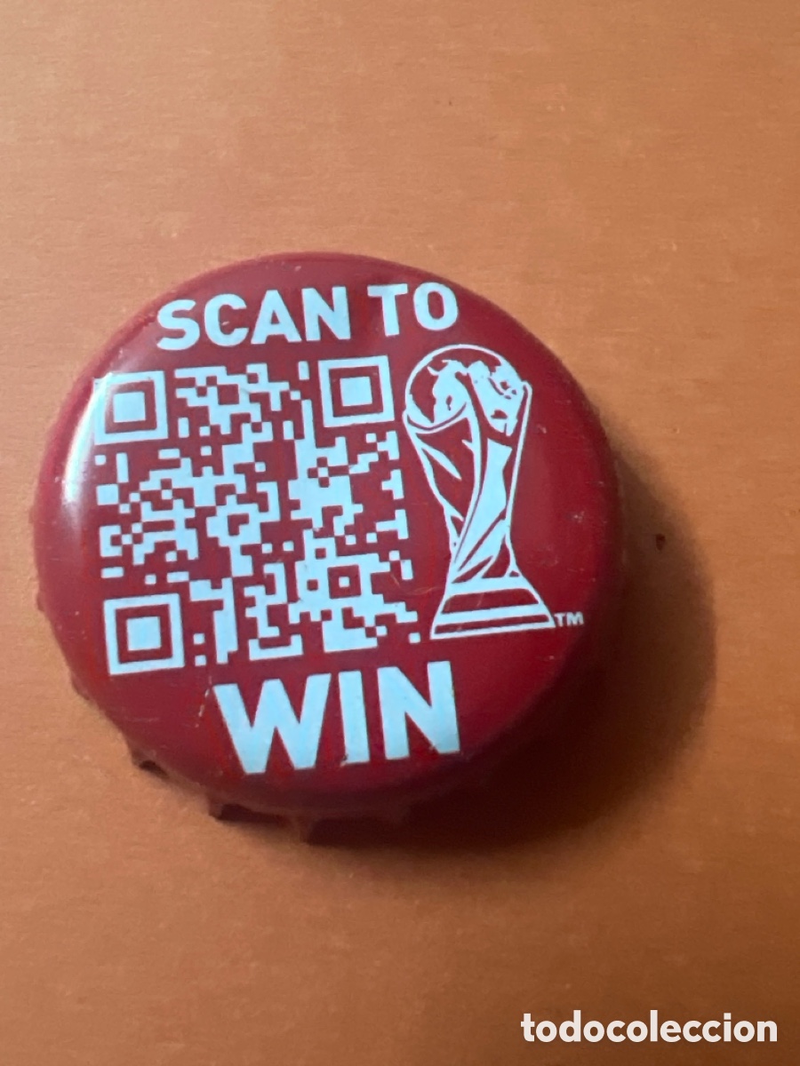 Coleccionismo de cervezas: T4/X143/M1. CHAPA CERVEZA - Scan to Enter -