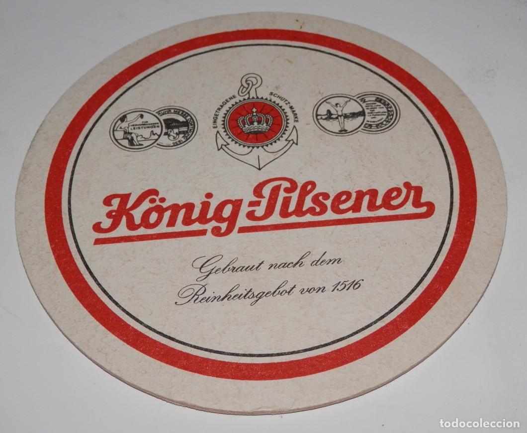 Coleccionismo de cervezas: POSAVASOS VINTAGE DE LA CERVEZA KONING PILSENER