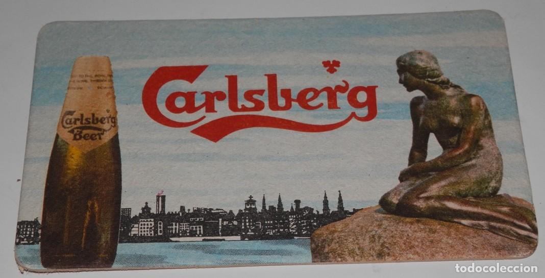 Coleccionismo de cervezas: POSAVASOS VINTAGE DE LA CERVEZA CARLSBERG