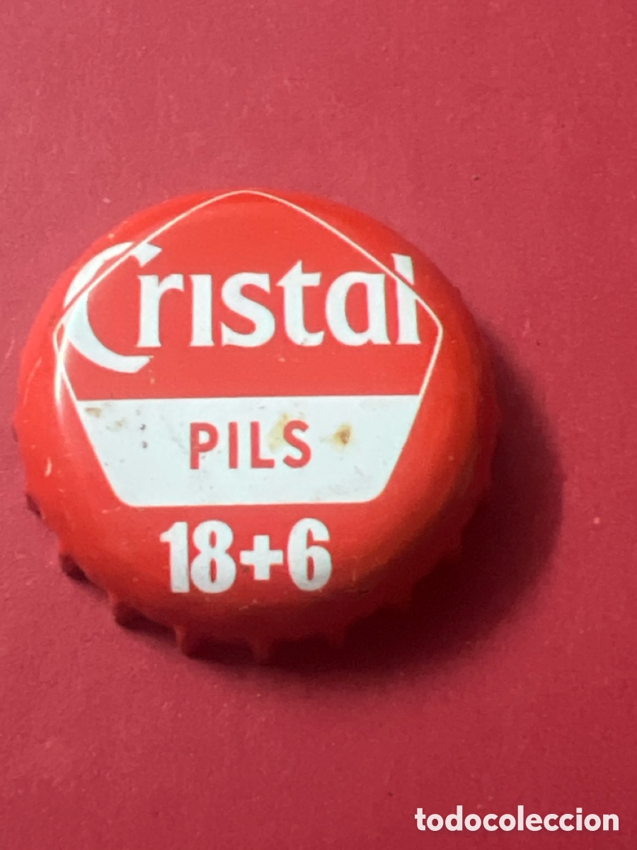Coleccionismo de cervezas: T4/X143/O5. CHAPA CERVEZA - B&Eacute;LGICA - Cristal Pils 18+6
