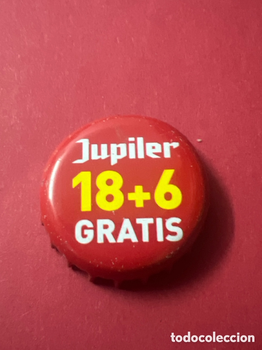 Coleccionismo de cervezas: T4/X143/Q5. CHAPA CERVEZA - B&Eacute;LGICA - JUPILER 18+6 GRATIS