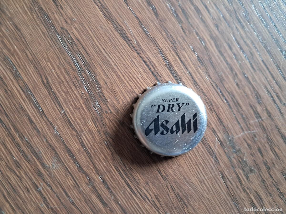 Coleccionismo de cervezas: chapa tap&oacute;n corona de cerveza japonesa, Asahi, super dry.